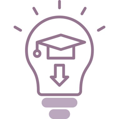 Eğitim simgesi, vektör illüstrasyonu