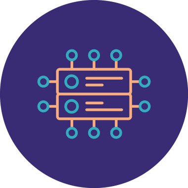 Çip. Web simgesi basit illüstrasyon