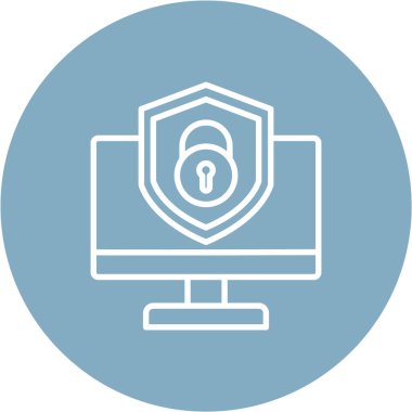 Internet koruma simge vektör çizim