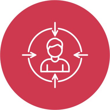 İnsan simgesinin vektör illüstrasyonu