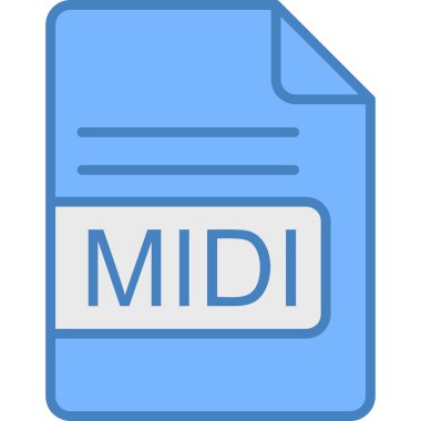 dosya biçimi simgesi, vektör illüstrasyonu