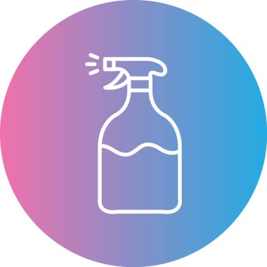 Modern simgeyi temizlemenin vektör illüstrasyonu