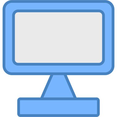 Bilgisayar masaüstü simgesi. Basit vektör illüstrasyonu