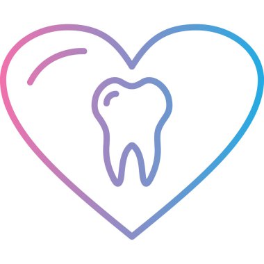 diş modern ikon vektör illüstrasyonu