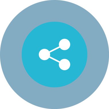 Paylaş. Web simgesi basit illüstrasyon