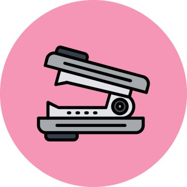 Kapalı devre televizyon. Web simgesi basit illüstrasyon