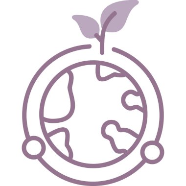 Küresel bir çemberdeki bir ağacın vektör çizimi