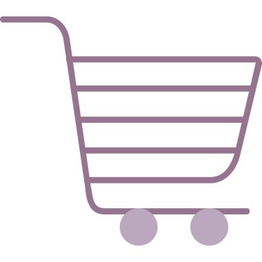 El arabası. Web simgesi basit illüstrasyon