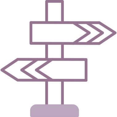 Yön. Web simgesi basit illüstrasyon