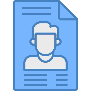 Kimlik kartı simgesi. Web için kimlik kartı vektör simgesinin basit illüstrasyonu