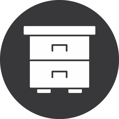 ofis kabine vektör simgesi