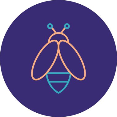 Kelebek simgesi vektör illüstrasyonu