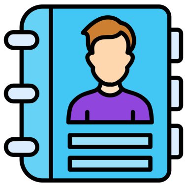 Adamım. Web simgesi basit illüstrasyon