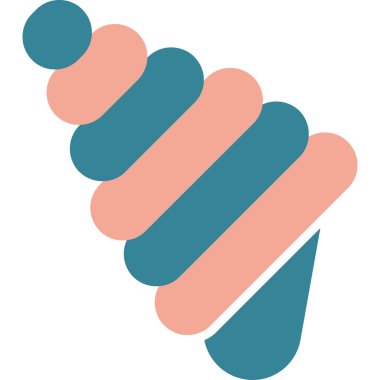 dondurma ikonu vektör illüstrasyonu