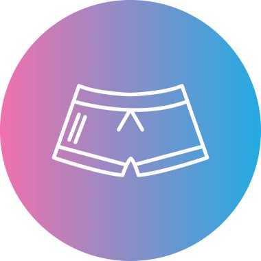 Modern simge, vektör illüstrasyonunu kısaltır