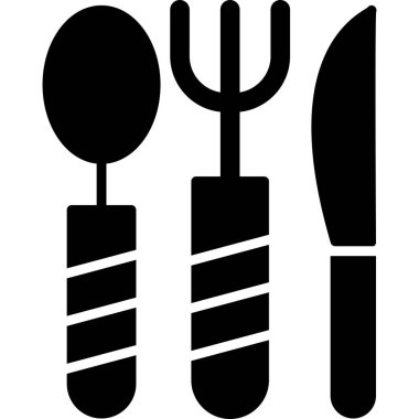 bbq yemek ızgara simgesi katı stil