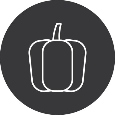 Balkabağım. Web simgesi basit tasarım