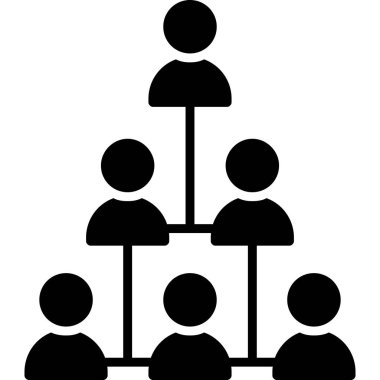 İnsanlar takım simgesi, basit vektör illüstrasyonu