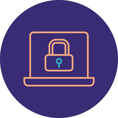 Bilgisayar. Web simgesi basit illüstrasyon