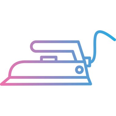 Demir ikon vektör illüstrasyonu