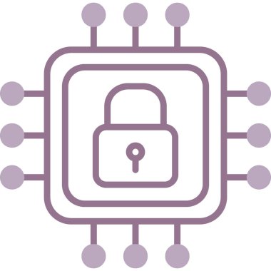 ikon vektör illüstrasyonunu kilitle