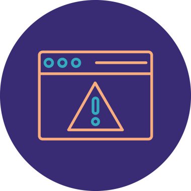 Eşsiz Bilgisayar Vektör Satırı Simgesi