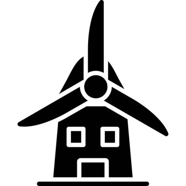 eko rüzgar türbini vektörü