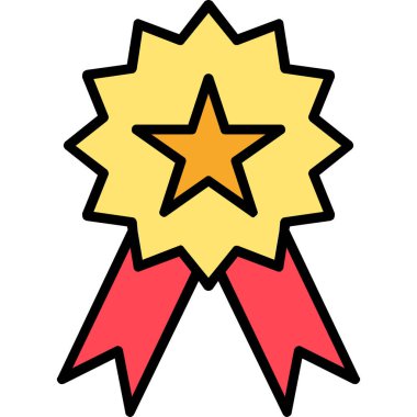 Madalya ödülü vektör illüstrasyonu