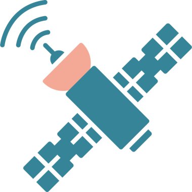 Uydu. Web simgesi basit illüstrasyon