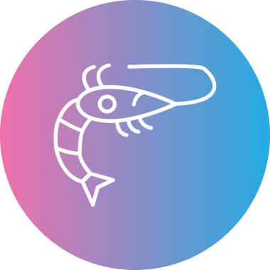 Balık simgesinin vektör illüstrasyonu