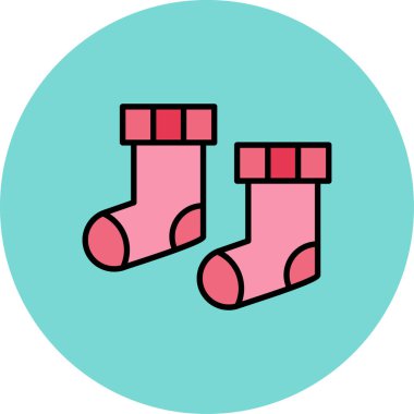 Çorap. Web simgesi basit illüstrasyon