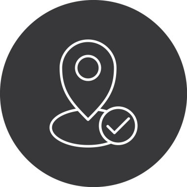 Pin haritası vektör illüstrasyonu