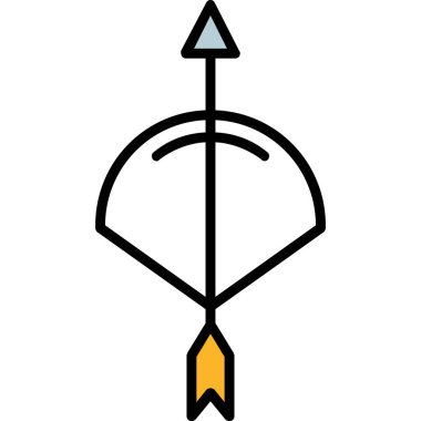 Ok simgesi. Basit illüstrasyon tasarımı