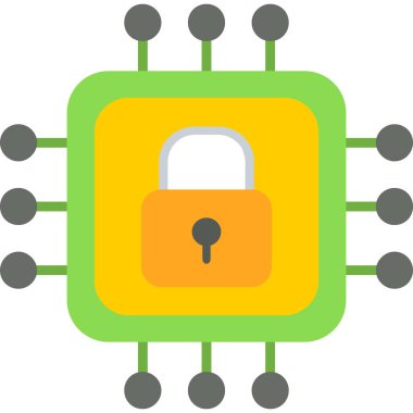 veri koruma simgesi düz biçimli