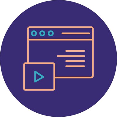 Web simgesi vektör illüstrasyonu