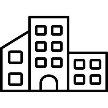 Binaların vektör tasarımı, mimari simge