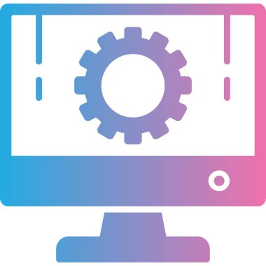 Teçhizat Web simgesi basit illüstrasyon