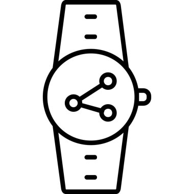 Saat simgesi, anahat stili