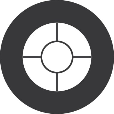 Hedef simgenin vektör illüstrasyonu