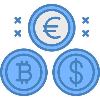 Para için. Web simgesi basit illüstrasyon