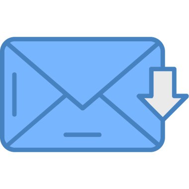 ileti vektör renk çizgisi simgesi