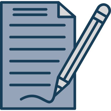 Belge. Web simgesi basit illüstrasyon