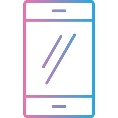 Cep telefonu. Web simgesi basit illüstrasyon