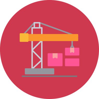 Vinç simgesinin vektör illüstrasyonu