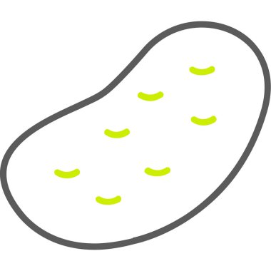 Salatalık simgesi, anahat stili