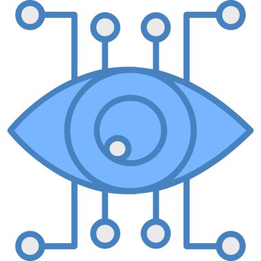 Göz simgesi, vektör illüstrasyonu