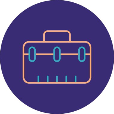 Çanta. Web simgesi basit illüstrasyon