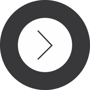 ok simgesi, vektör illüstrasyonu