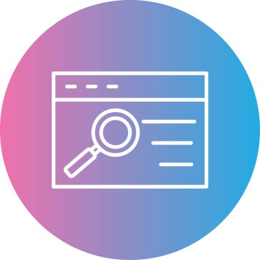 Seo simgesinin vektör illüstrasyonu