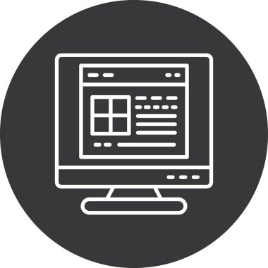 Web tasarım vektörü simgesi